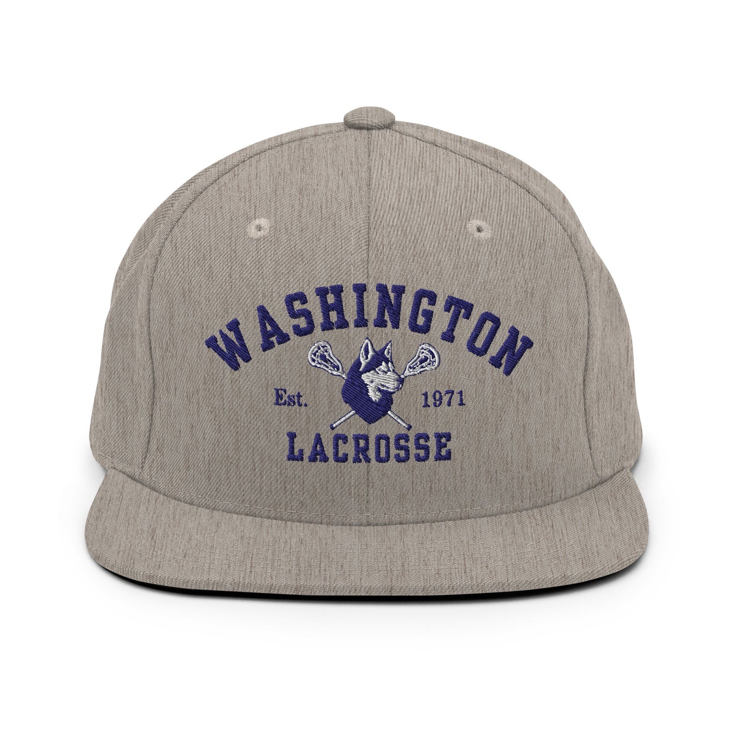 Snapback Hat | UW Women's Club Lacrosse | Washington Lacrosse Logo
