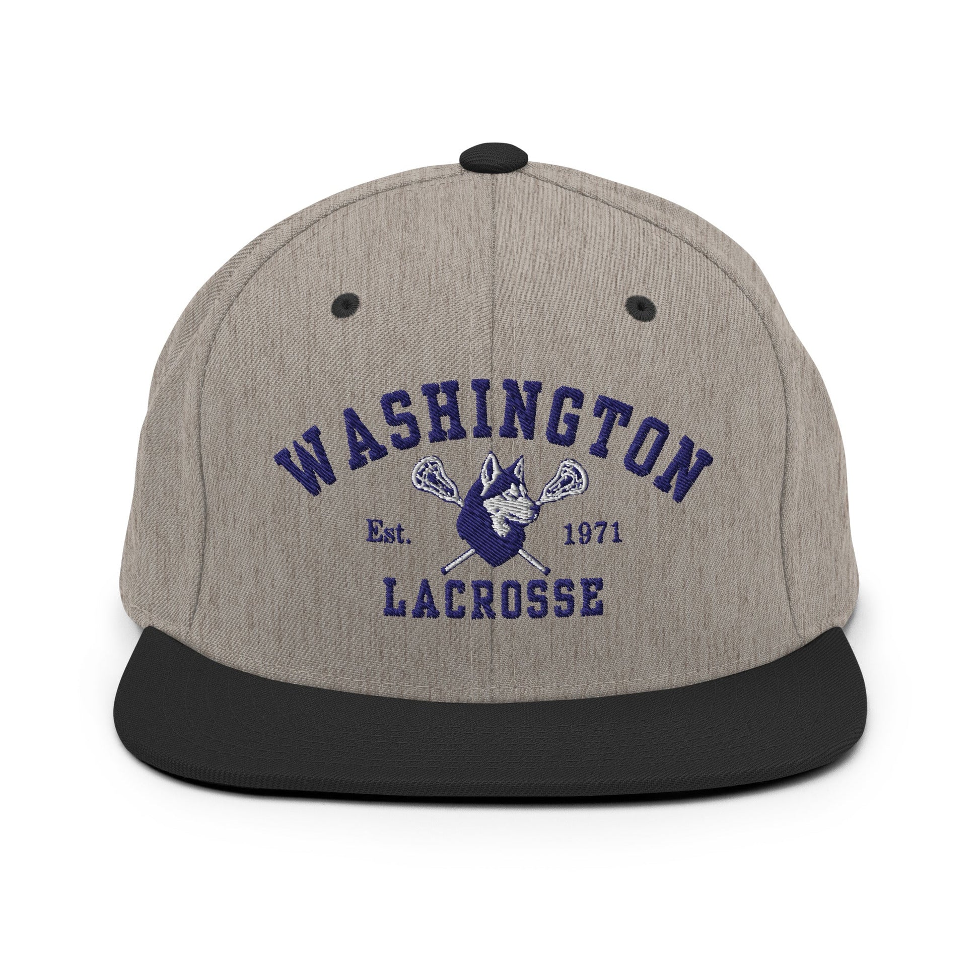 Snapback Hat | UW Women's Club Lacrosse | Washington Lacrosse Logo