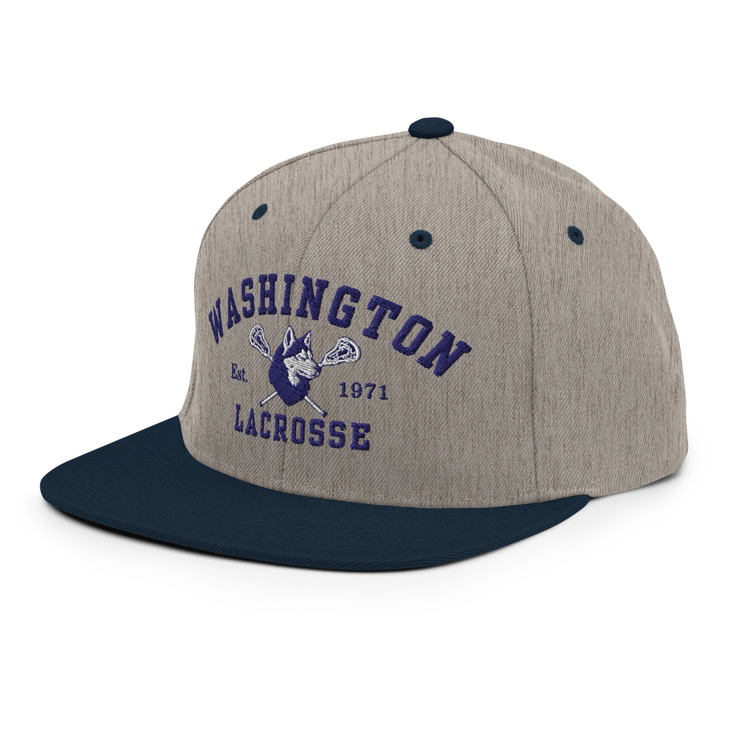 Snapback Hat | UW Women's Club Lacrosse | Washington Lacrosse Logo