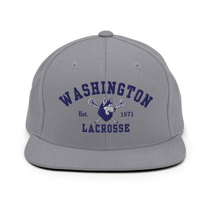 Snapback Hat | UW Women's Club Lacrosse | Washington Lacrosse Logo