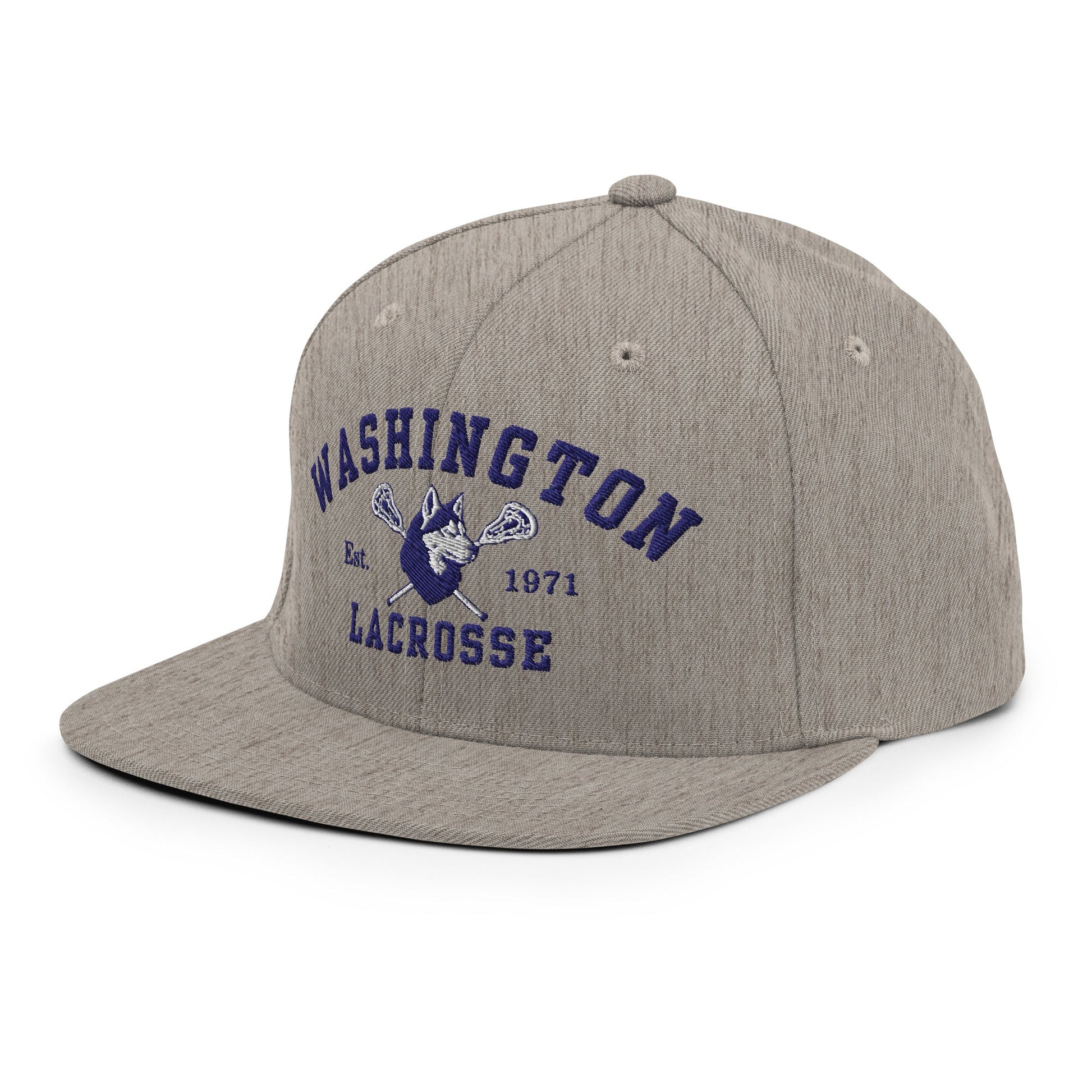 Snapback Hat | UW Women's Club Lacrosse | Washington Lacrosse Logo
