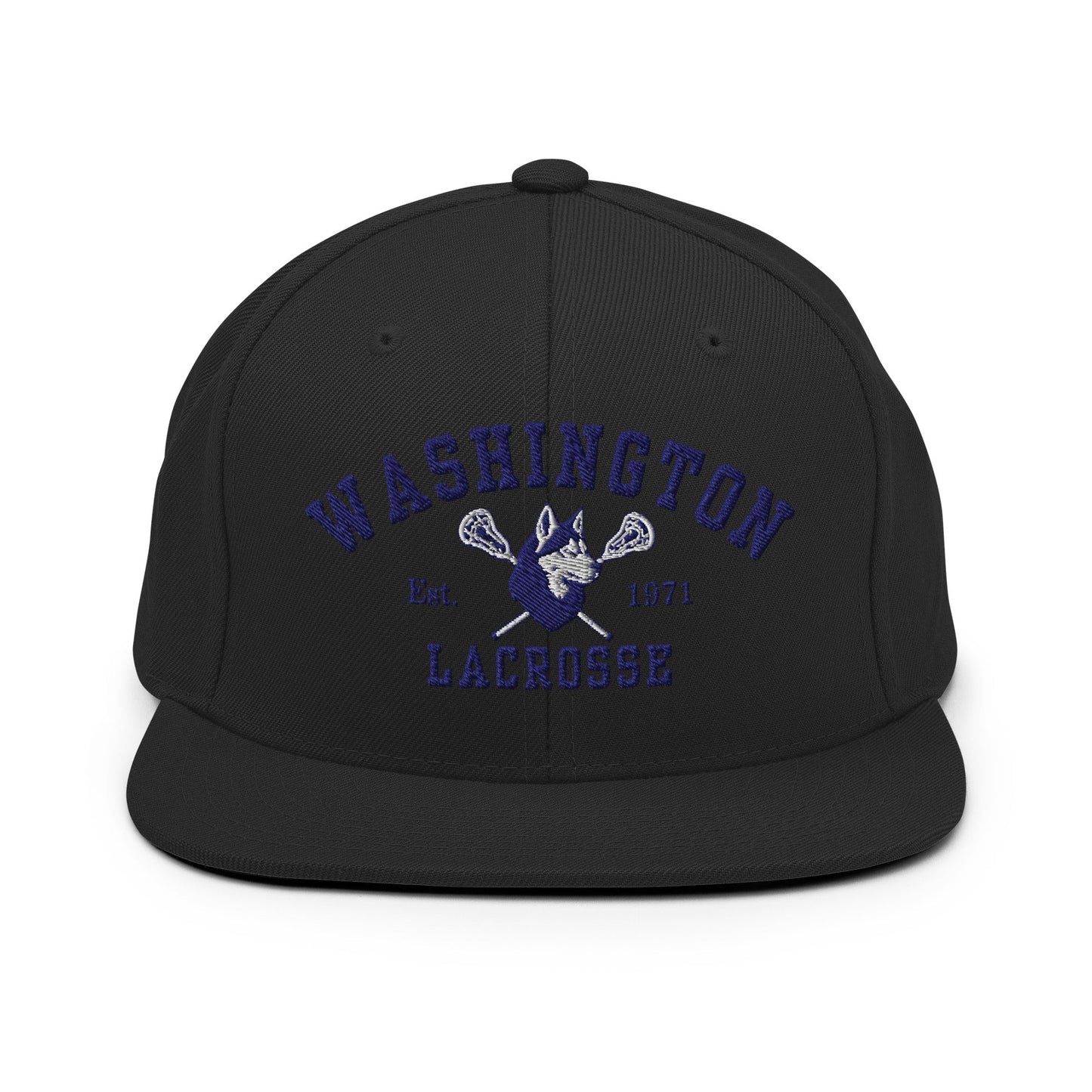 Snapback Hat | UW Women's Club Lacrosse | Washington Lacrosse Logo