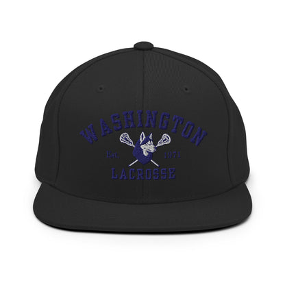 Snapback Hat | UW Women's Club Lacrosse | Washington Lacrosse Logo
