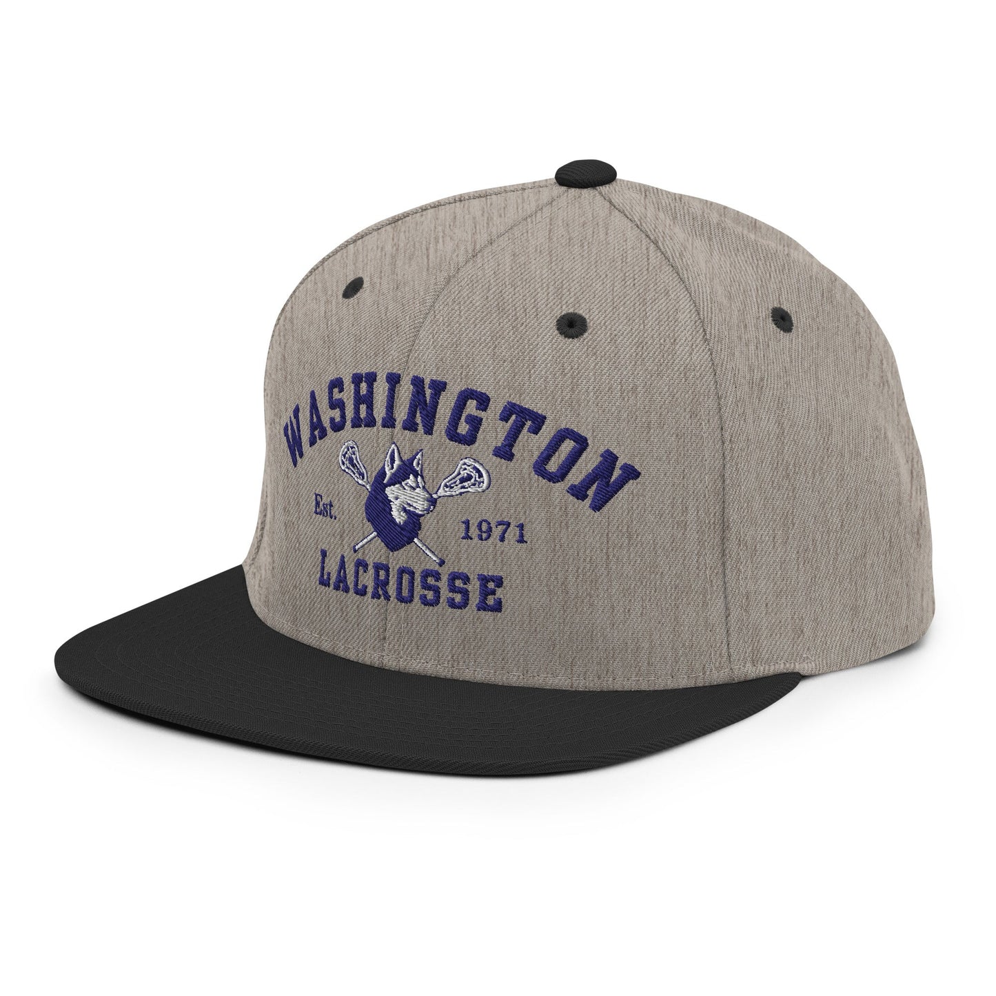 Snapback Hat | UW Women's Club Lacrosse | Washington Lacrosse Logo