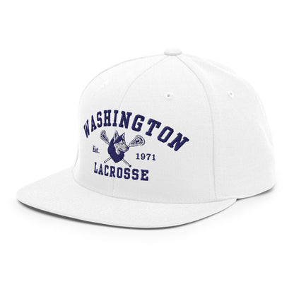 Snapback Hat | UW Women's Club Lacrosse | Washington Lacrosse Logo