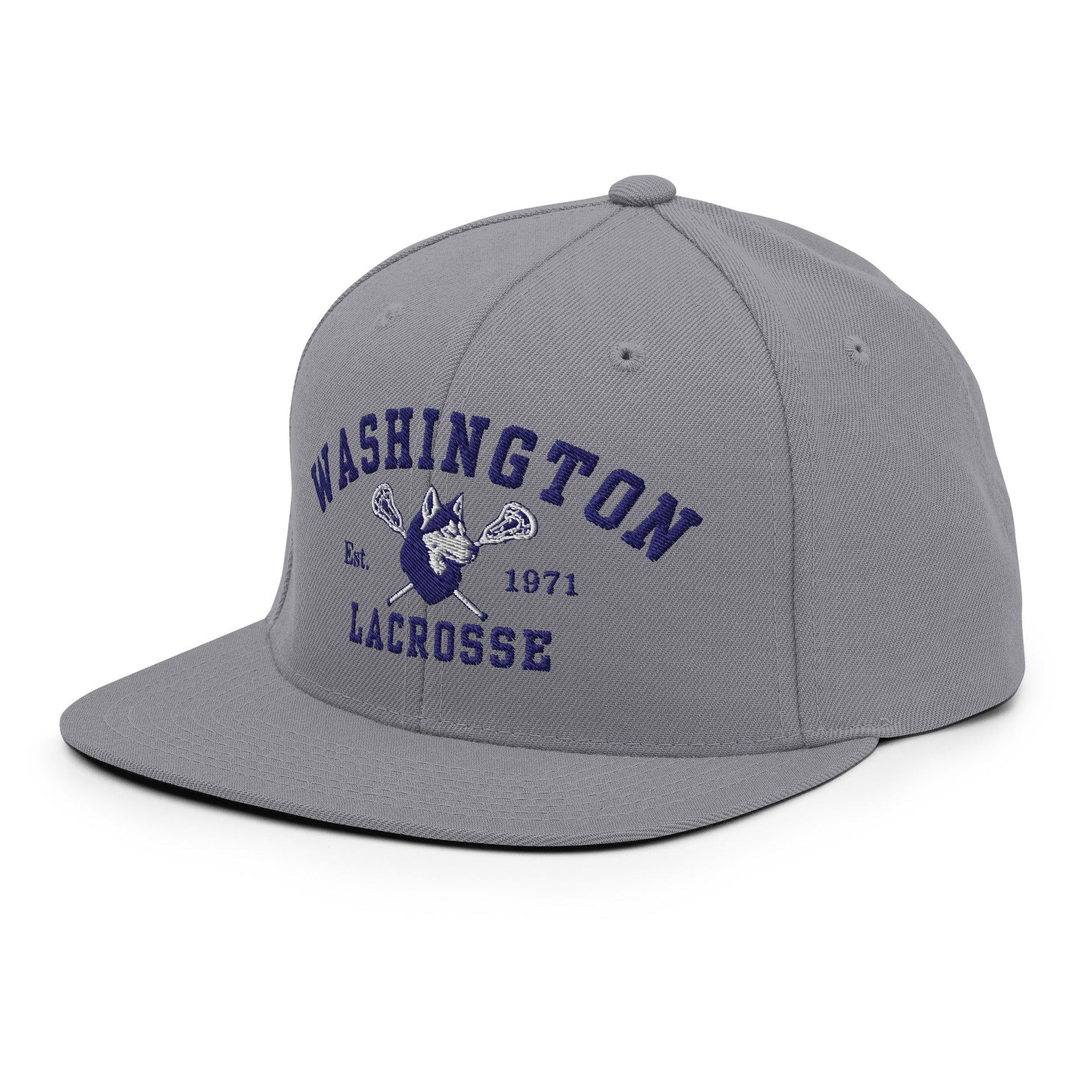 Snapback Hat | UW Women's Club Lacrosse | Washington Lacrosse Logo