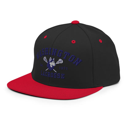 Snapback Hat | UW Women's Club Lacrosse | Washington Lacrosse Logo