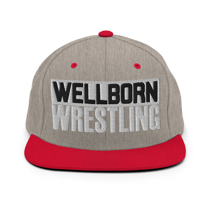 Snapback Hat | Wellborn Youth Wrestling | Script Logo
