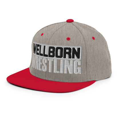 Snapback Hat | Wellborn Youth Wrestling | Script Logo