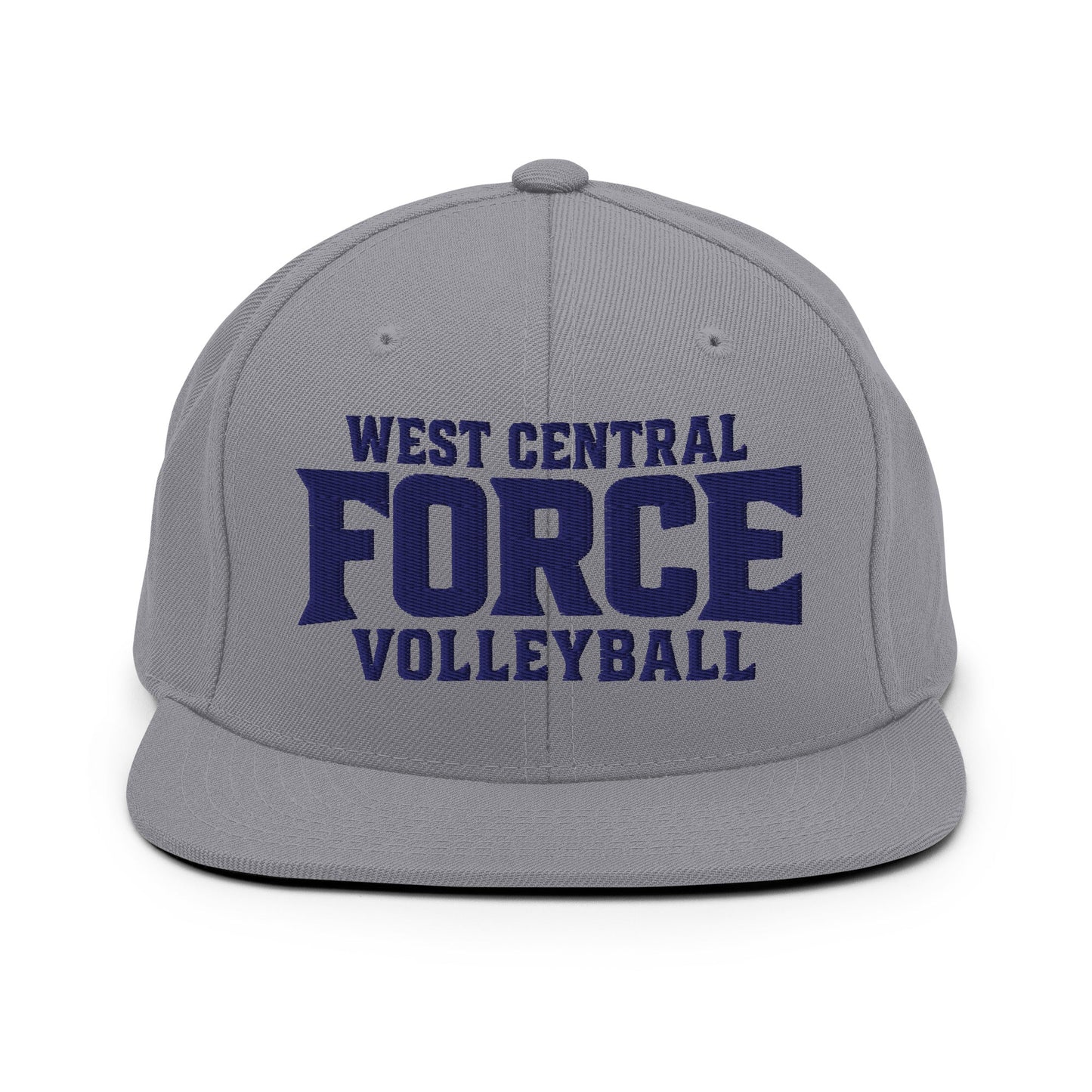 Snapback Hat | West Central Force Volleyball | Blue Logo