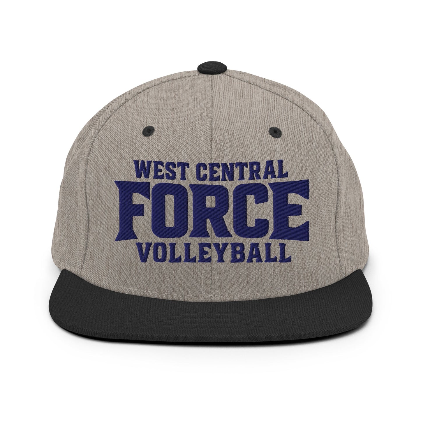 Snapback Hat | West Central Force Volleyball | Blue Logo