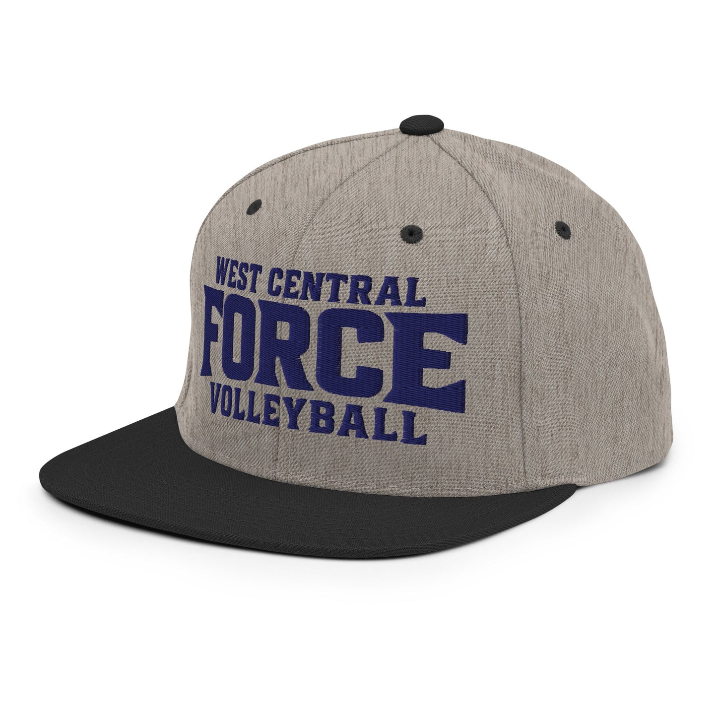 Snapback Hat | West Central Force Volleyball | Blue Logo