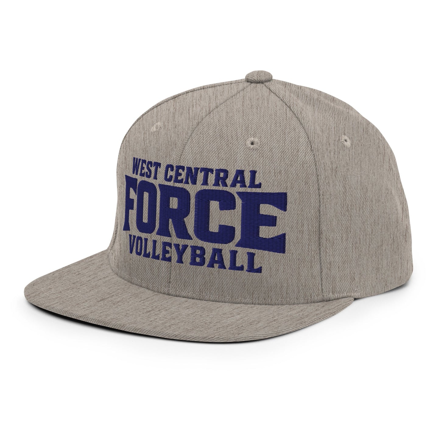 Snapback Hat | West Central Force Volleyball | Blue Logo