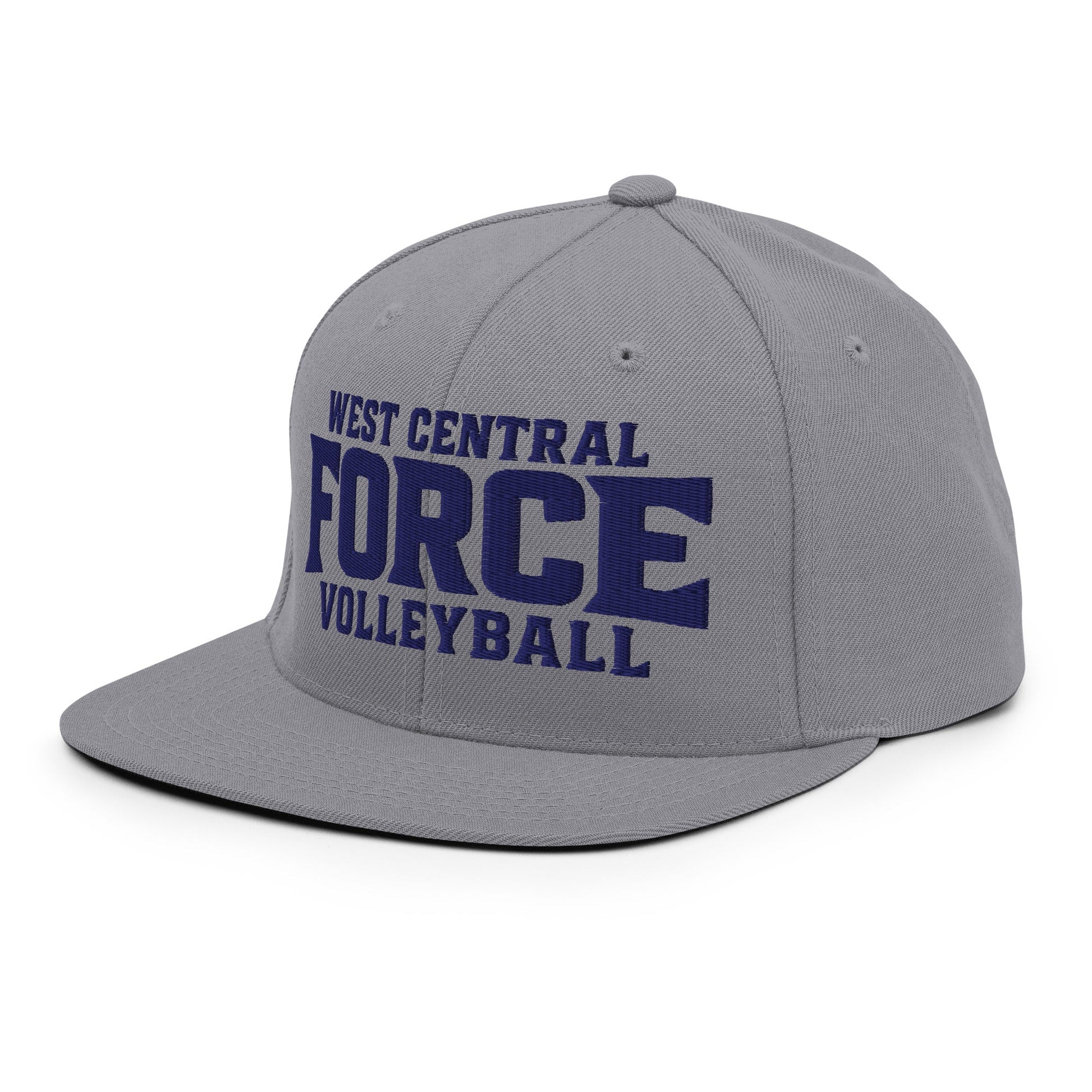 Snapback Hat | West Central Force Volleyball | Blue Logo