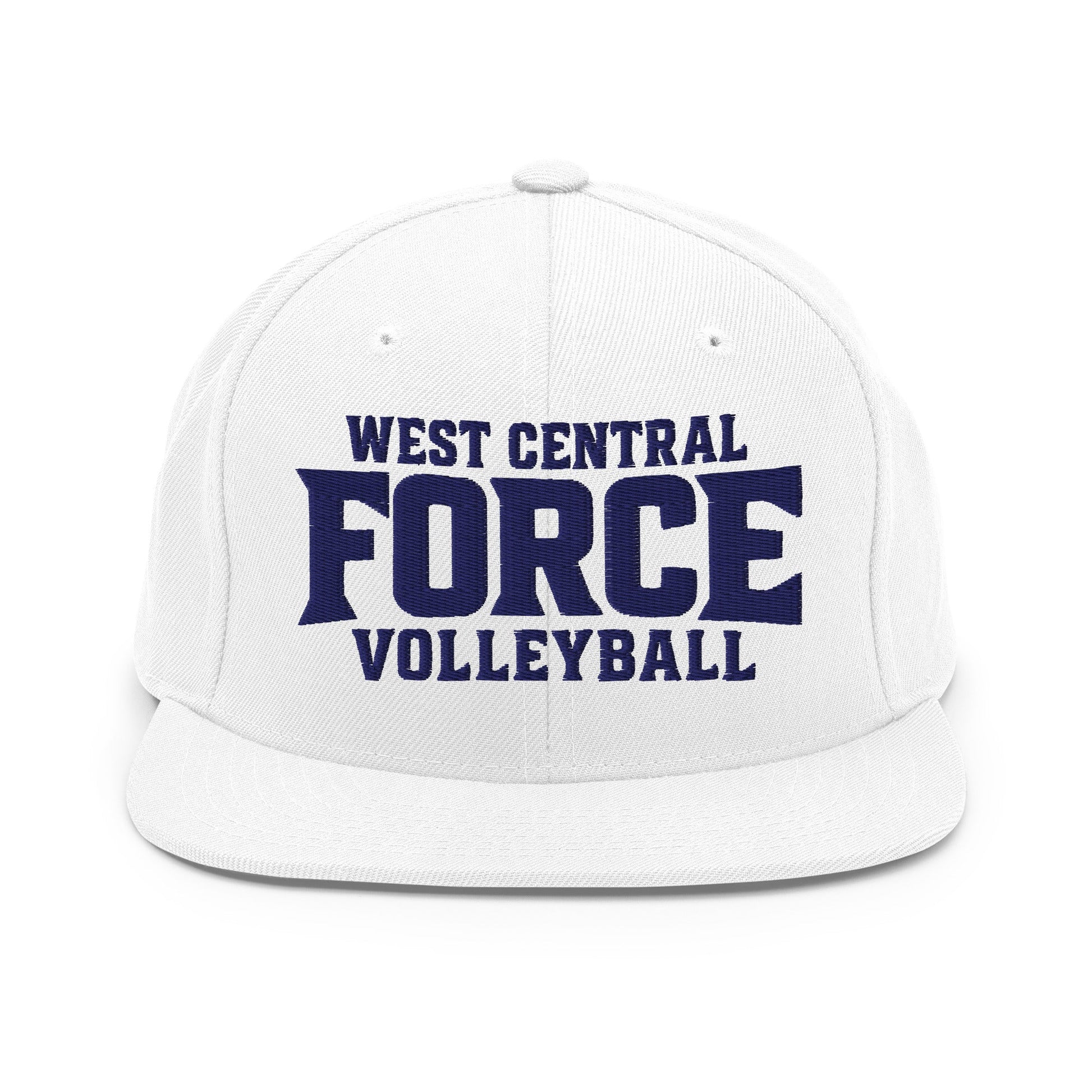 Snapback Hat | West Central Force Volleyball | Blue Logo