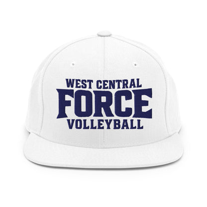 Snapback Hat | West Central Force Volleyball | Blue Logo