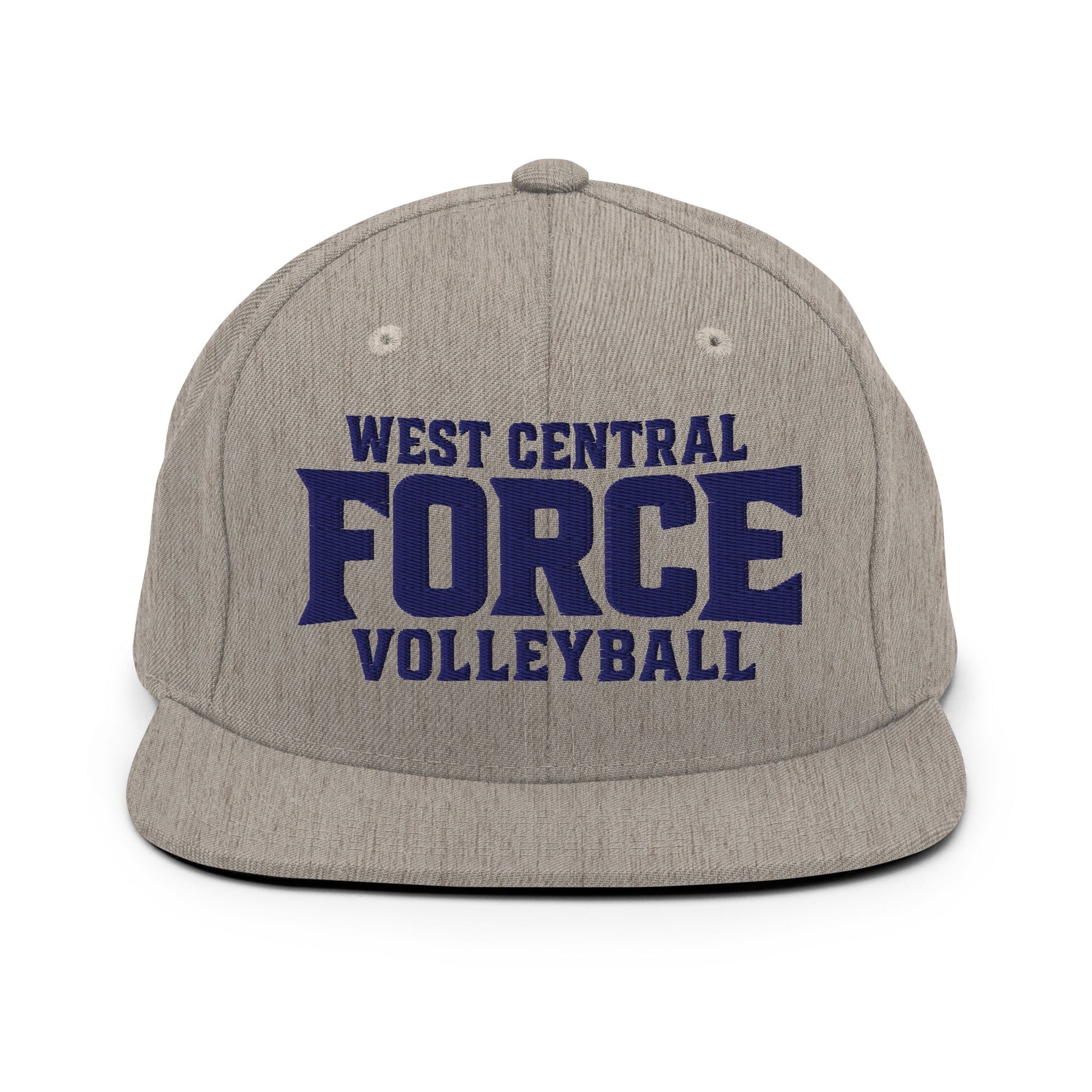 Snapback Hat | West Central Force Volleyball | Blue Logo
