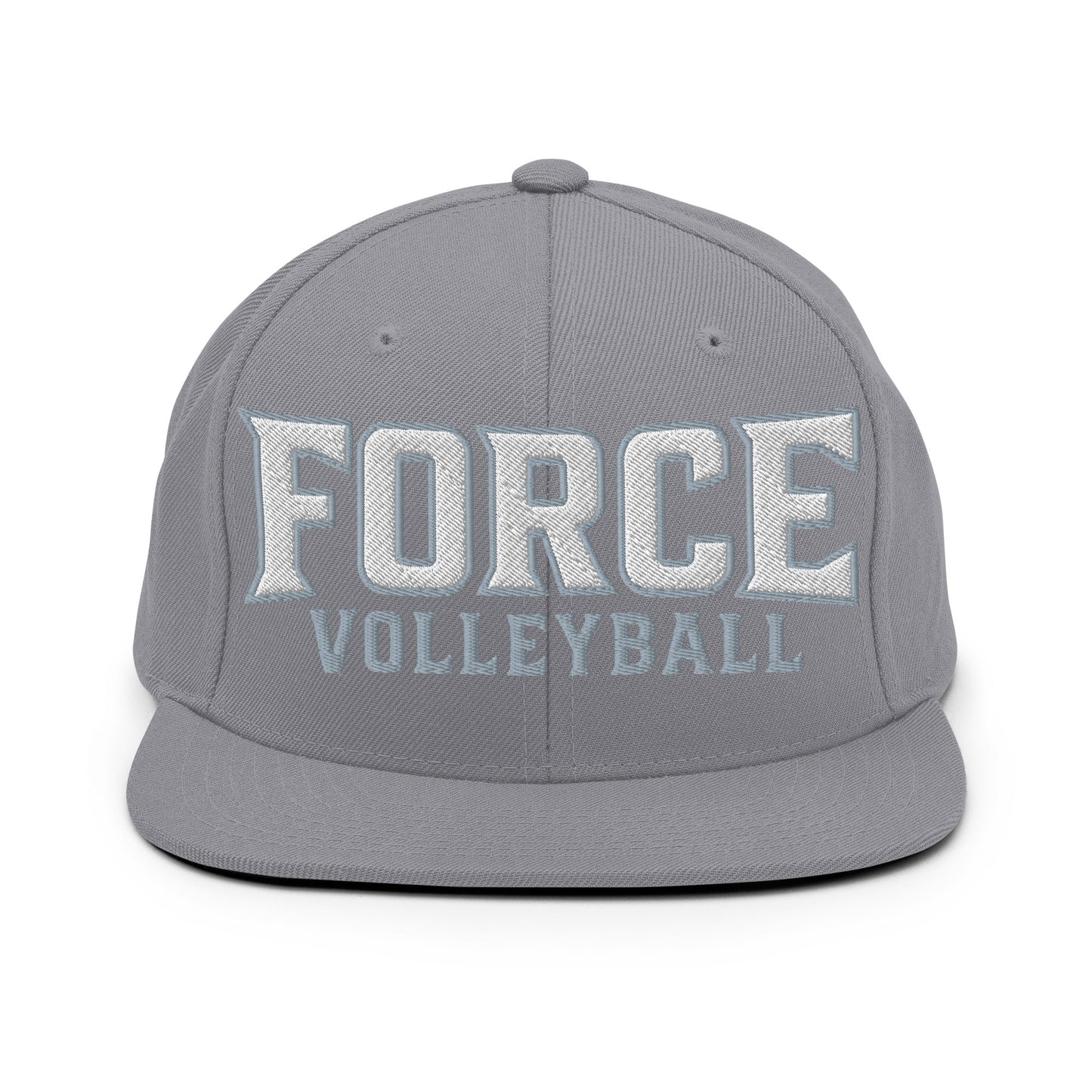 Snapback Hat | West Central Force Volleyball | Grey Logo