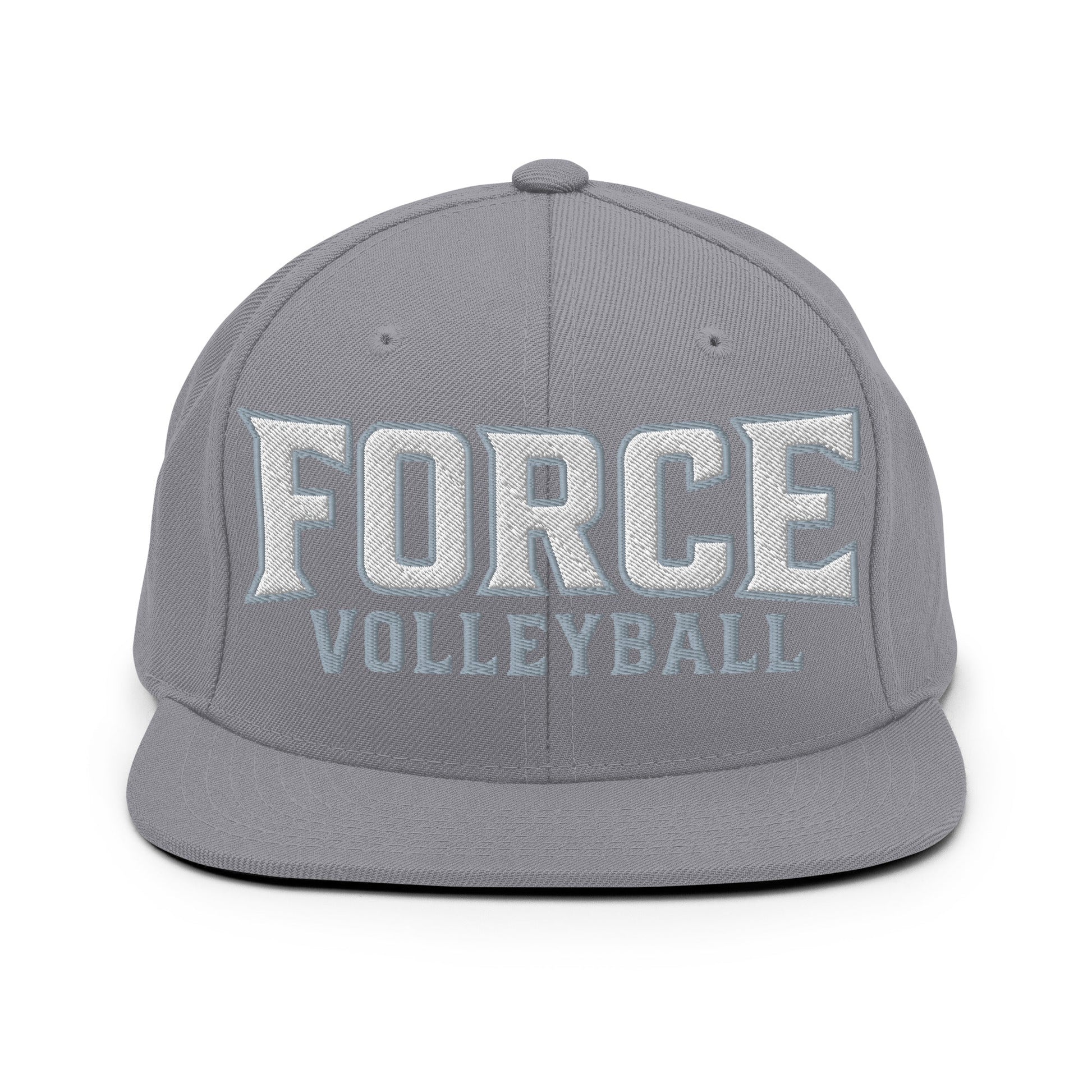 Snapback Hat | West Central Force Volleyball | Grey Logo