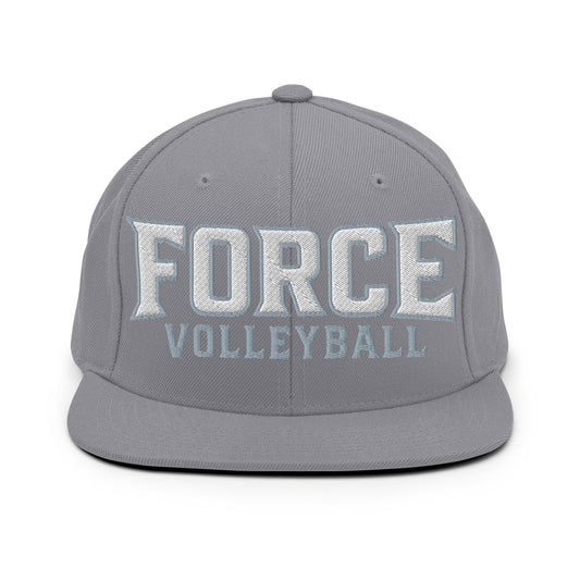 Snapback Hat | West Central Force Volleyball | Grey Logo