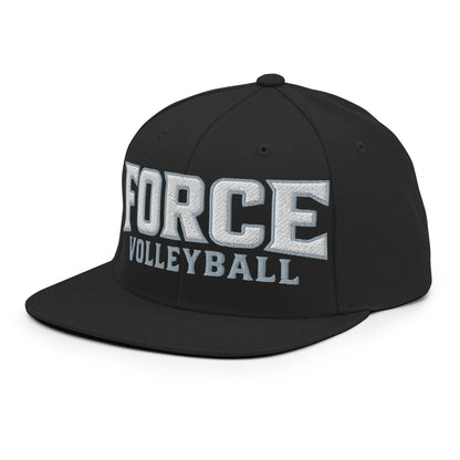 Snapback Hat | West Central Force Volleyball | Grey Logo
