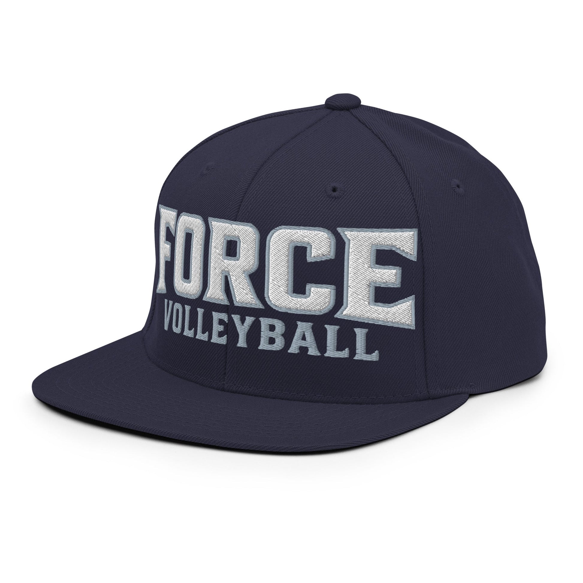 Snapback Hat | West Central Force Volleyball | Grey Logo