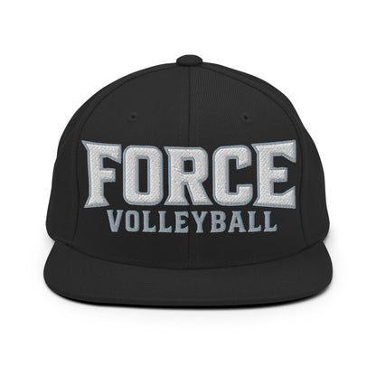 Snapback Hat | West Central Force Volleyball | Grey Logo