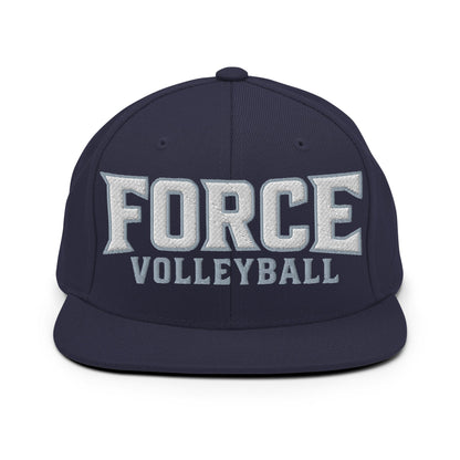 Snapback Hat | West Central Force Volleyball | Grey Logo