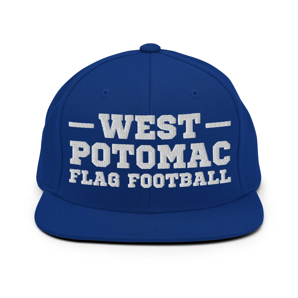 Snapback Hat | West Potomac Flag Football | Script Logo
