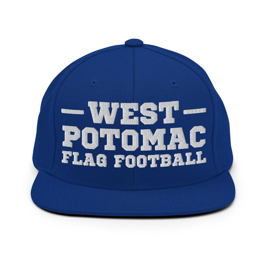 Snapback Hat | West Potomac Flag Football | Script Logo