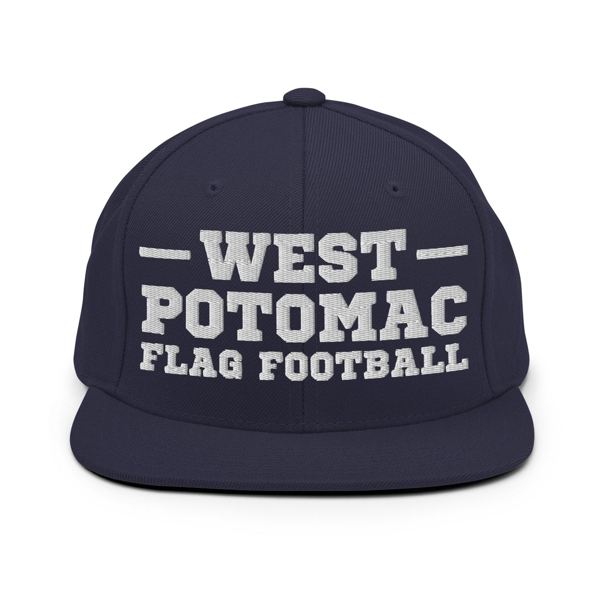 Snapback Hat | West Potomac Flag Football | Script Logo