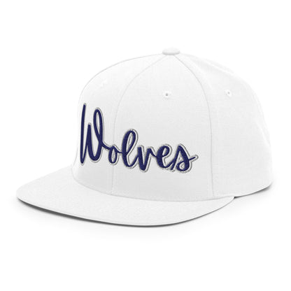 Snapback Hat | White Mountain School | Script Logo