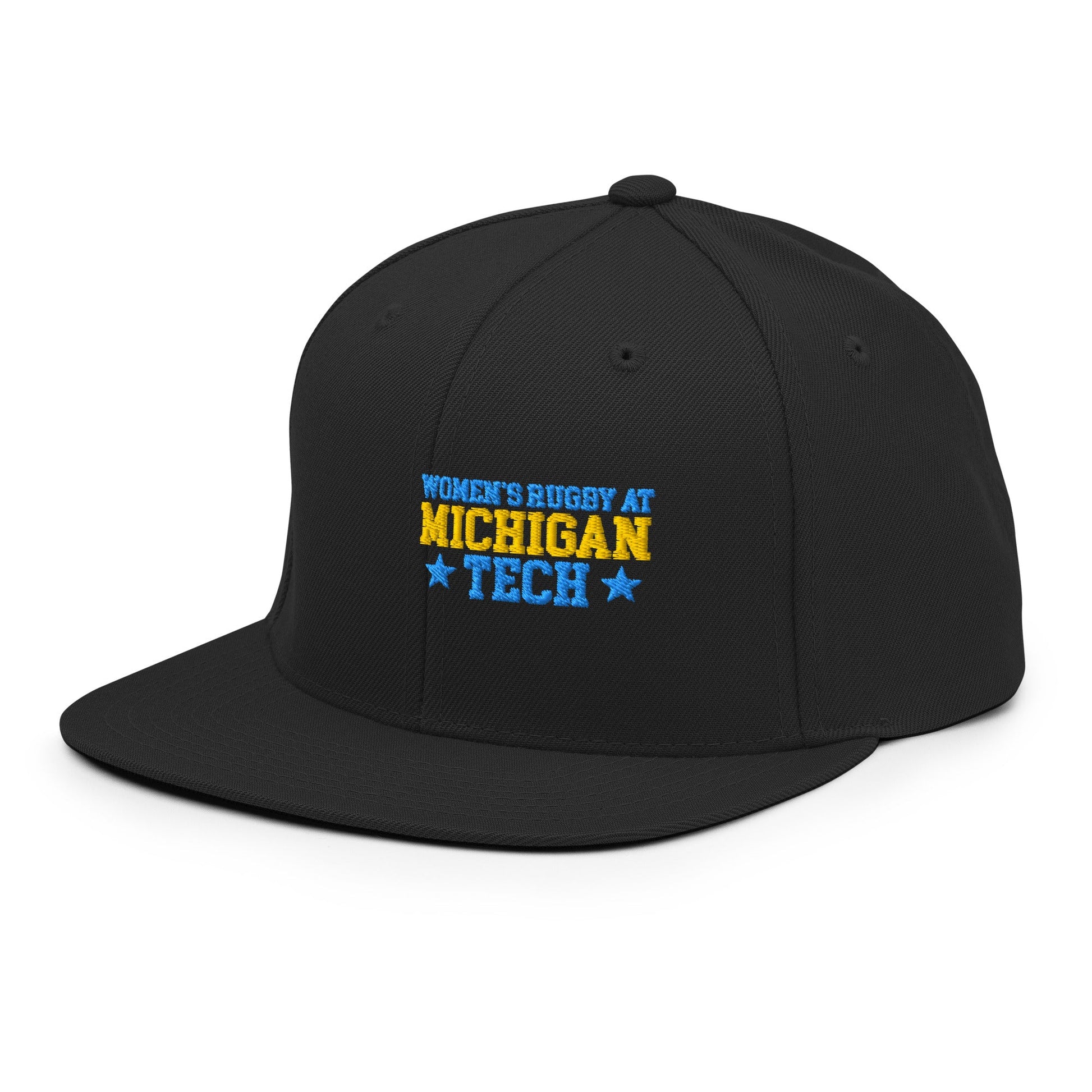 Snapback Hat | Women’s Rugby at Michigan Tech | Varsity Crest Logo