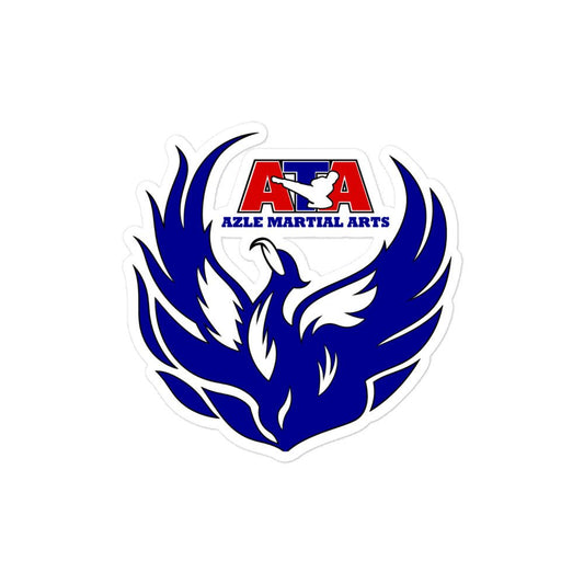 Stickers | Azle Martial Arts | Blue Fire Crest Logo