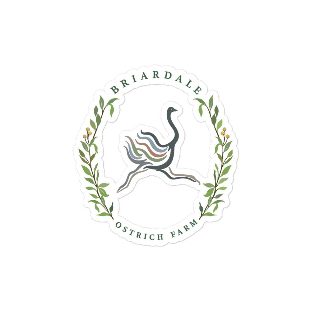 Stickers | Briardale Ostrich Farm | Crest Logo