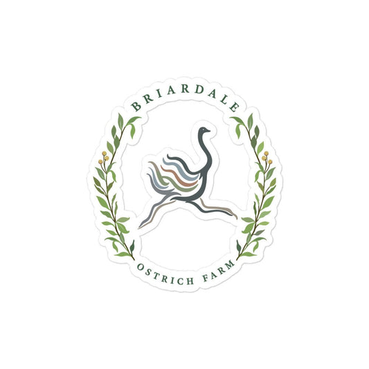 Stickers | Briardale Ostrich Farm | Crest Logo