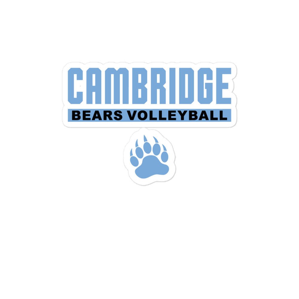 Stickers | Cambridge Volleyball | Script Paw Logo