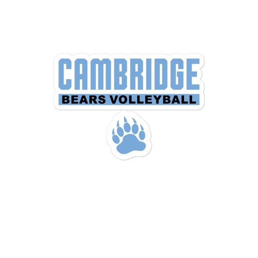 Stickers | Cambridge Volleyball | Script Paw Logo