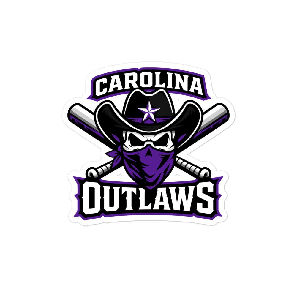 Stickers | Carolina Outlaws Baseball | Crest Logo