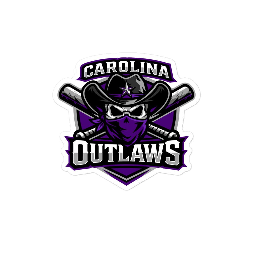 Stickers | Carolina Outlaws Baseball | Shield Logo
