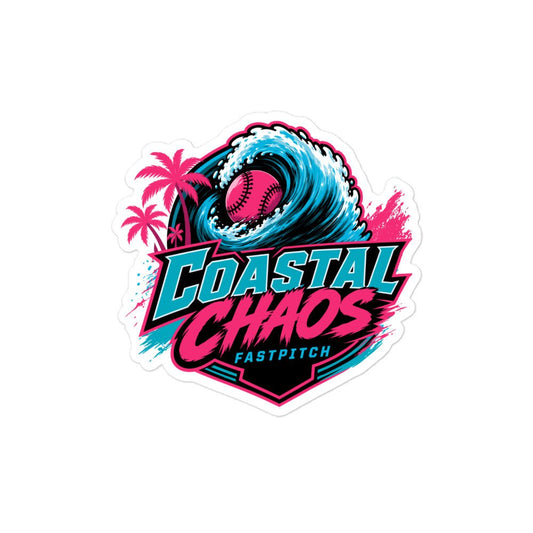 Stickers | Coastal Chaos Fastpitch | Emblem Logo