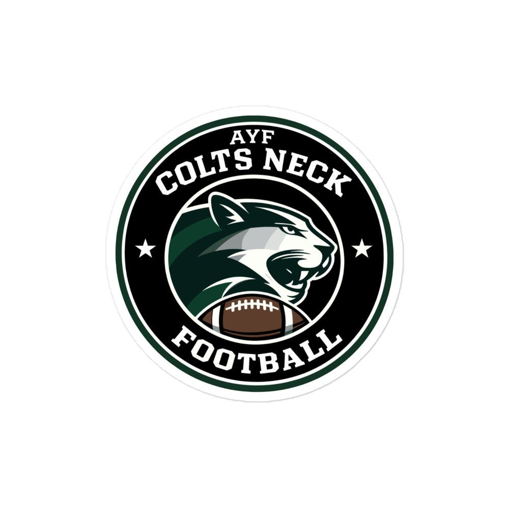 Stickers | Colts Neck Cougars | Youth Tackle Football (AYF) | Varsity Badge Logo