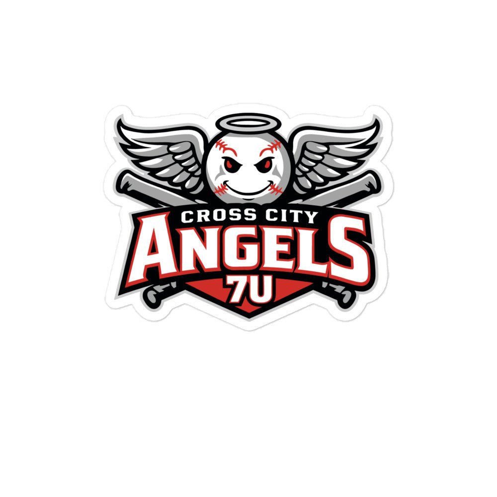 Stickers | Cross City Angels | Winged Guardian Logo