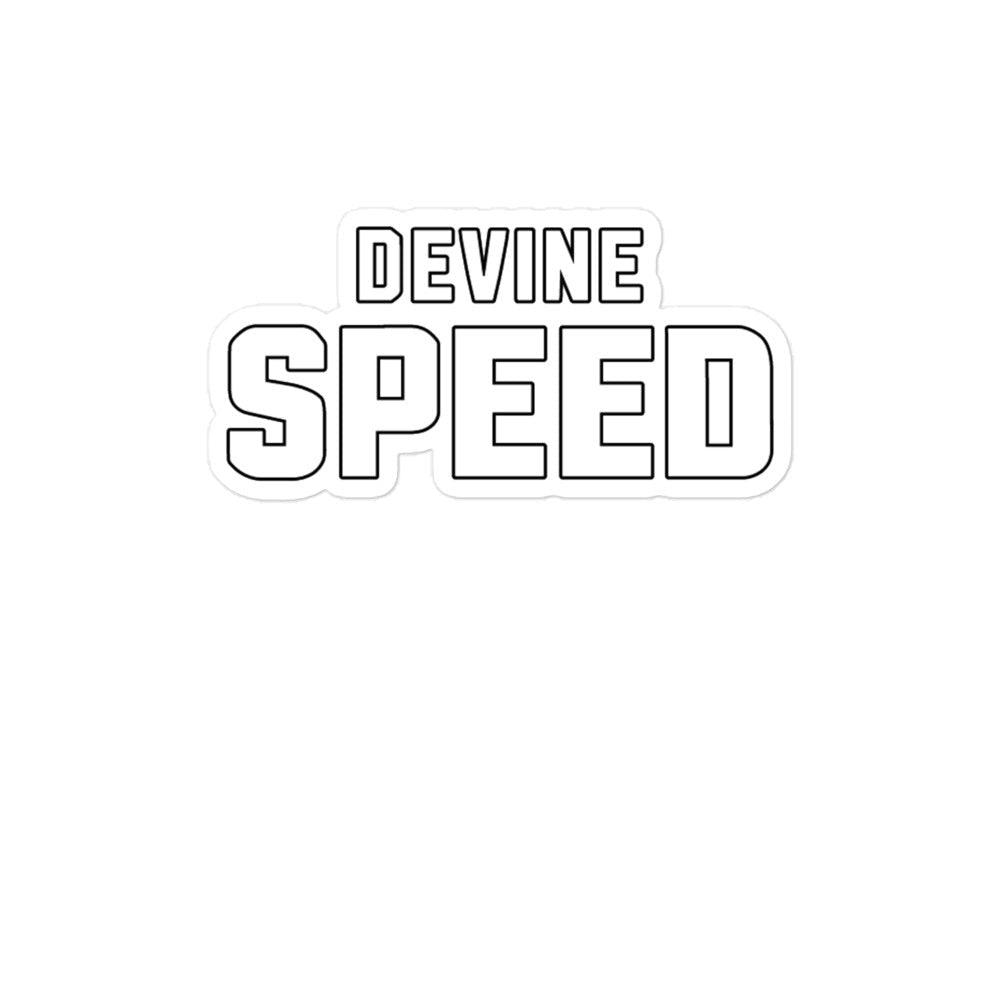 Stickers | Devine Speed | Script Logo