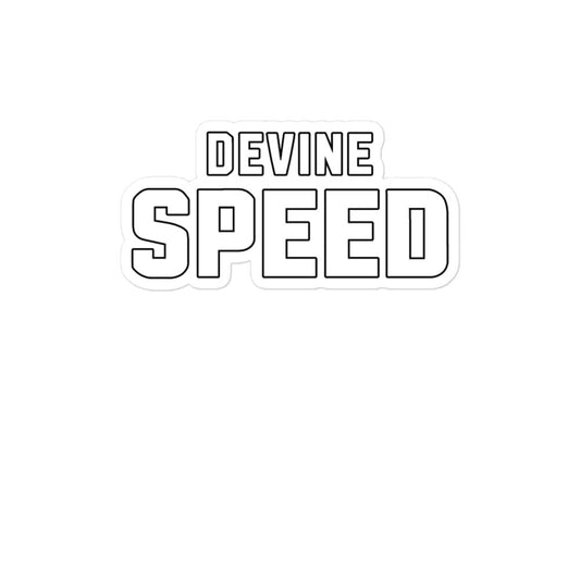 Stickers | Devine Speed | Script Logo