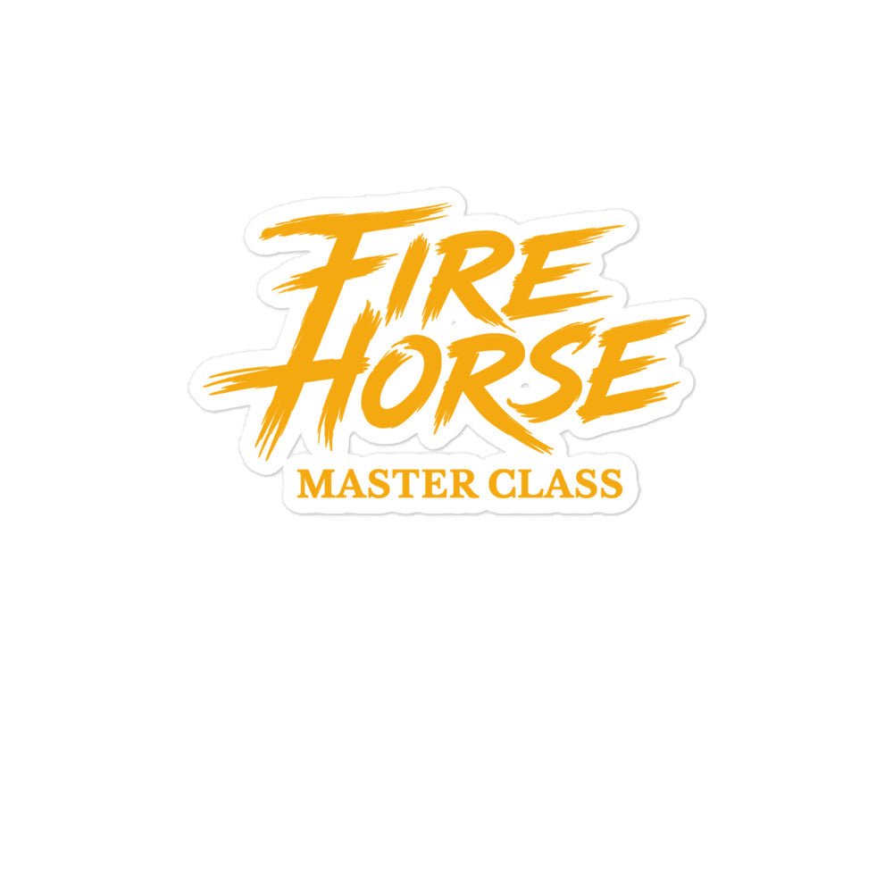 Stickers | Fire Horse Masters | Modern Script Logo