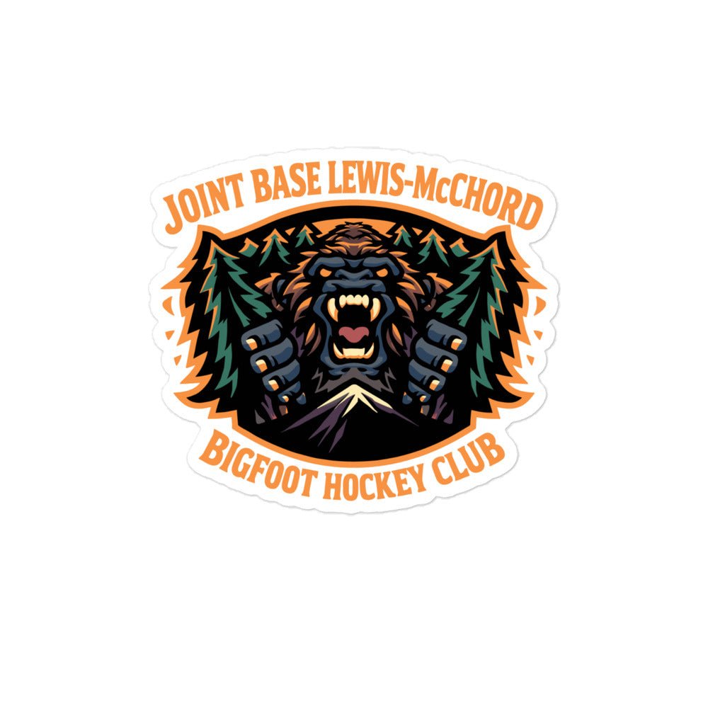 Stickers | JBLM Bigfoot Hockey Team | Mascot Logo