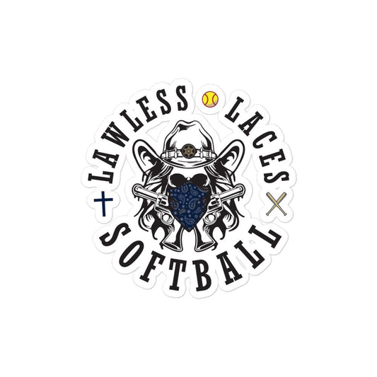 Stickers | Lawless Laces Softball | Bandana Mascot Logo