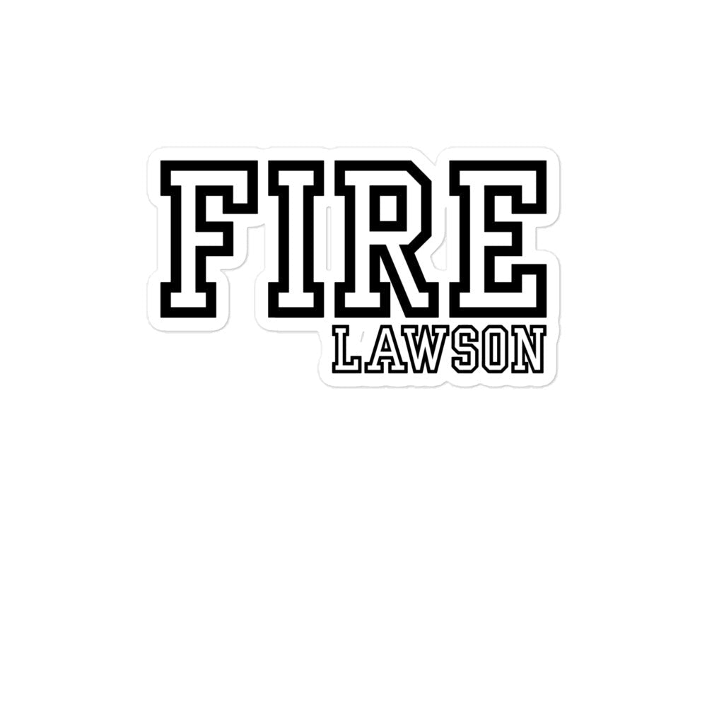 Stickers | Lawson Fire Department | Script Logo