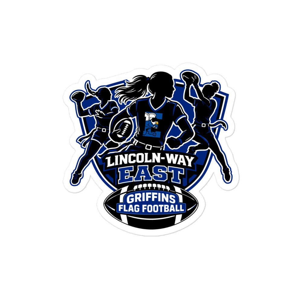 Stickers | LWE Flag Football | Athletics Logo